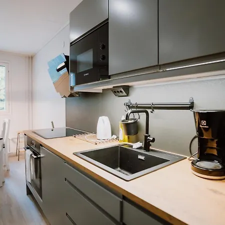 Lägenhet Spacious Two-room With Sauna And Private Parking Space *